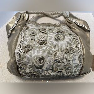 Brighton Natina Hand Beaded Leather Tote